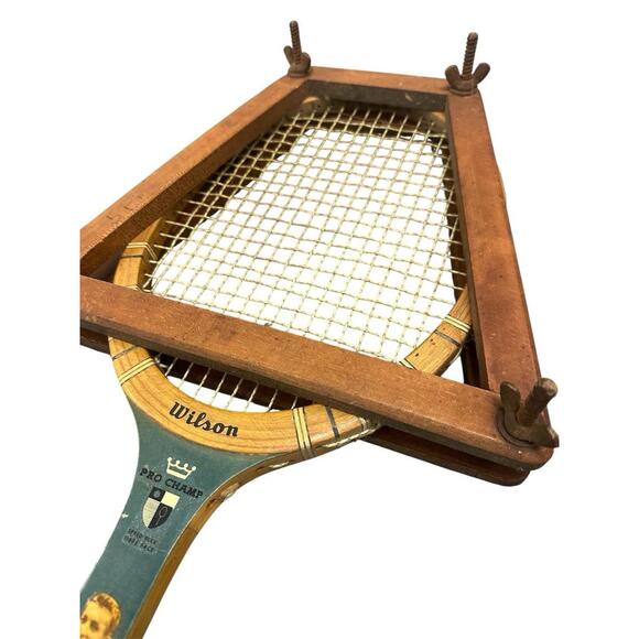 Vintage Wilson Mercury Tony Trabert Famous Players Wooden Tennis Racquet - Picture 3 of 5